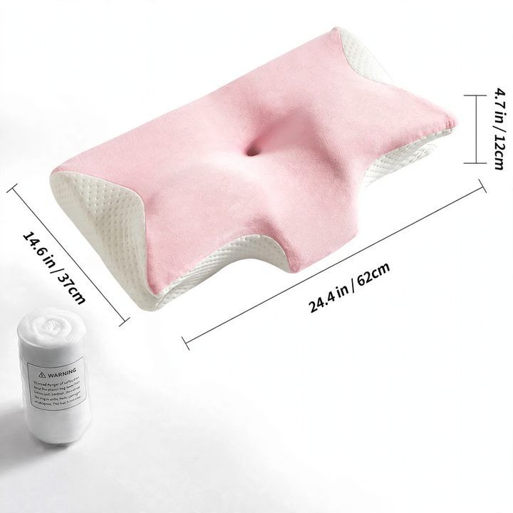 Memory foam neck support pillow