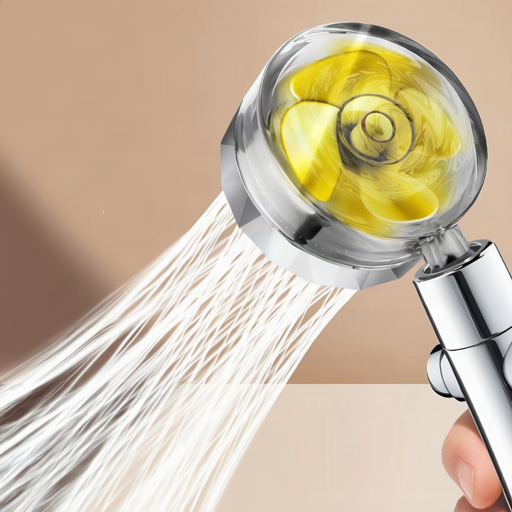 Shower head with pressure balance, ABS, round