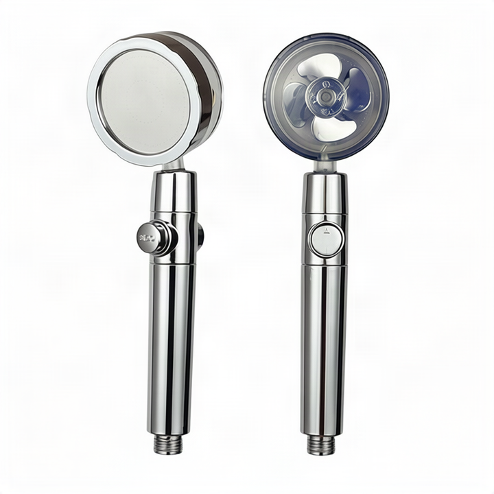 Shower head with pressure balance, ABS, round