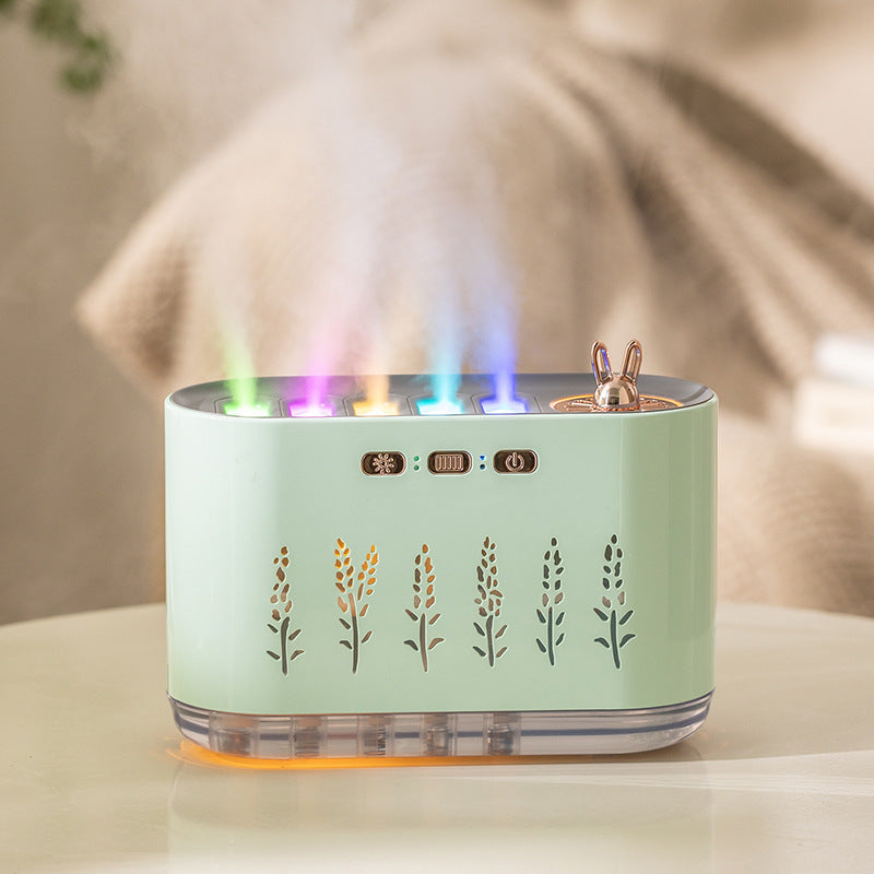Sound-controlled aroma diffuser with LED light