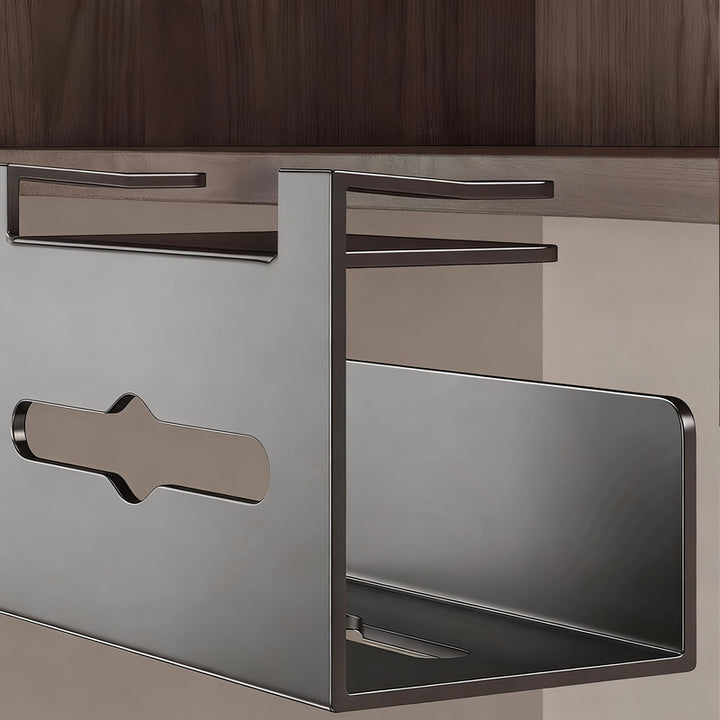 Kitchen roll holder, wall-mounted, without drilling