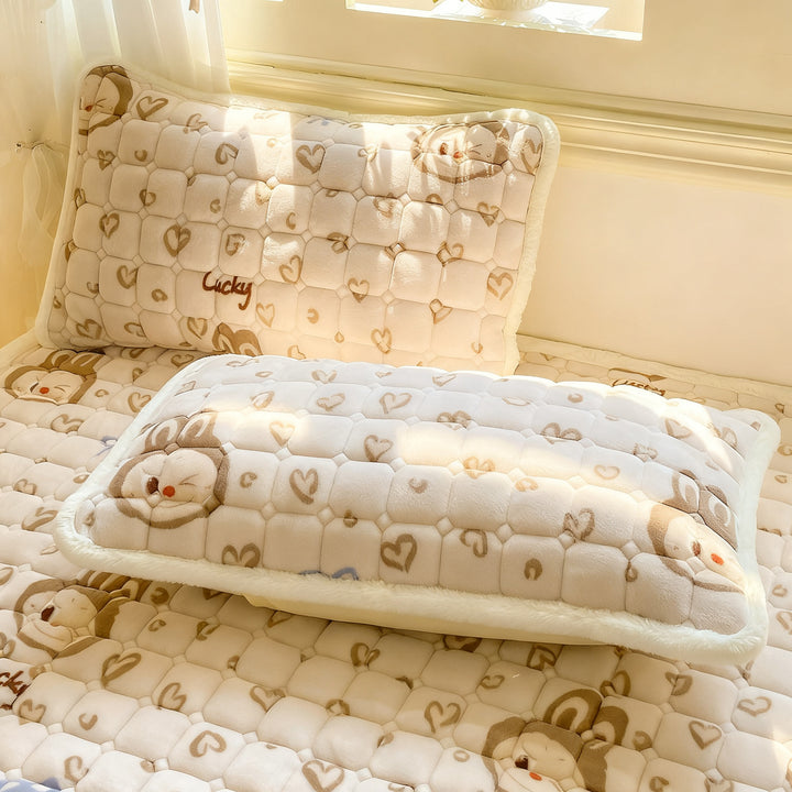 Fleece mattress topper, warm and soft