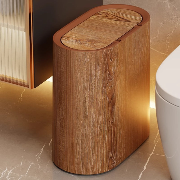 Narrow trash can with lid, over 12 L