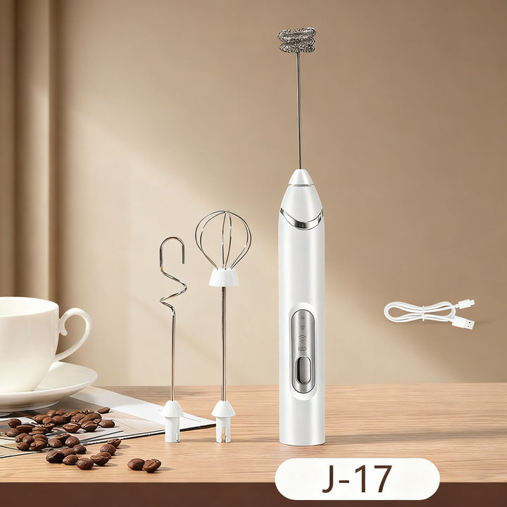 Electric milk frother, USB-C, multiple functions