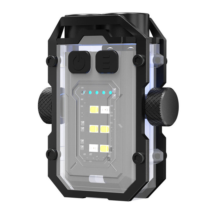 Portable USB flashlight with magnetic holder