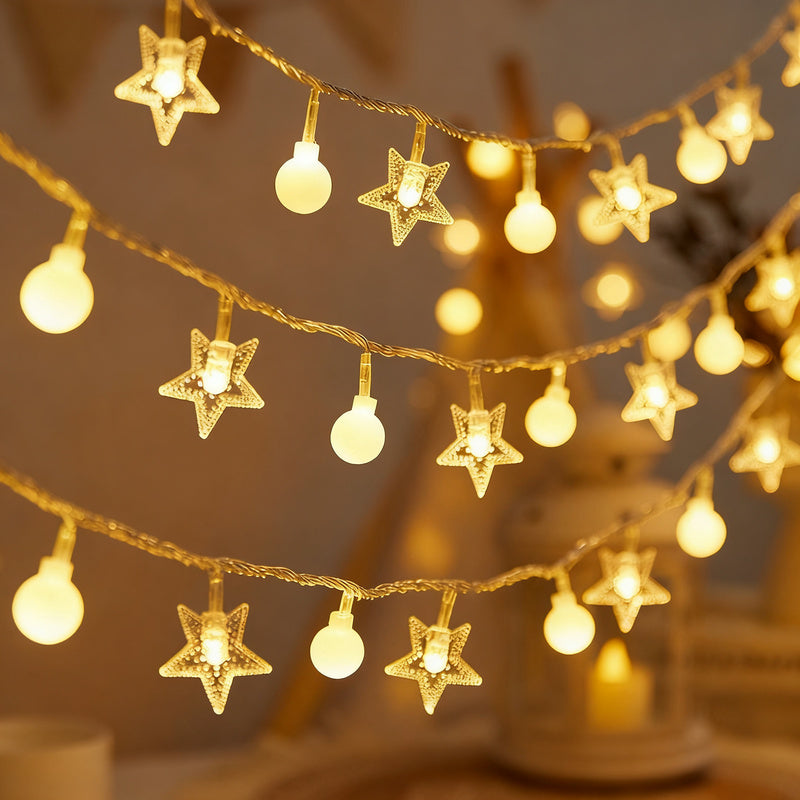 Solar fairy lights with various motifs