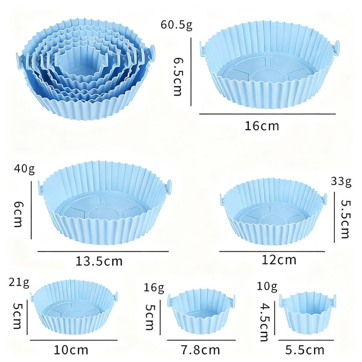Silicone egg cups, round, 9×9×7 cm