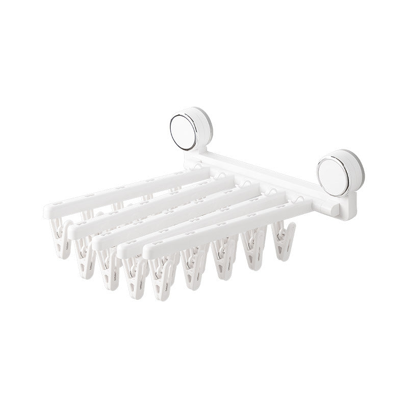 Clothes drying rack with suction cup, foldable, model YM.7002