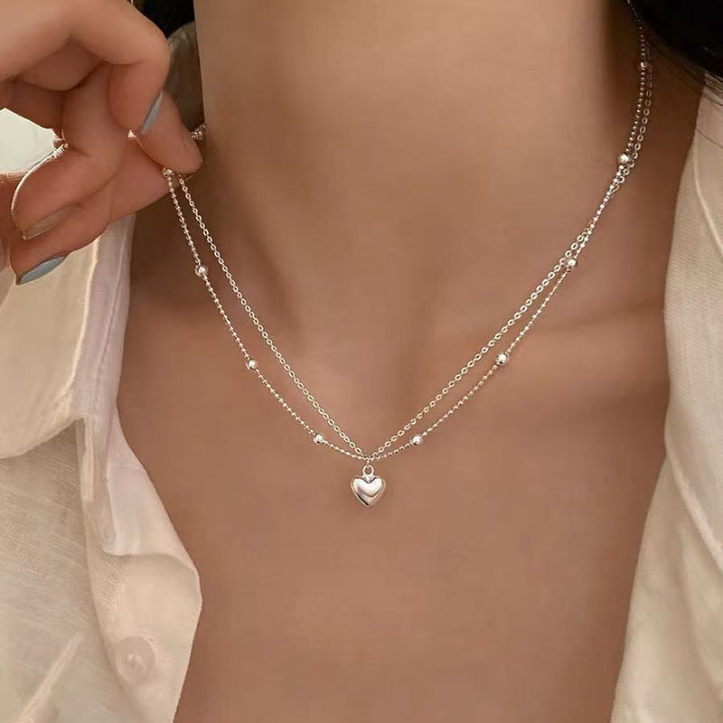 Pearl necklace with silver clasp, pearls 4–12 mm