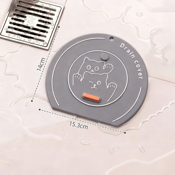 PVC floor drain mat, odor-tight