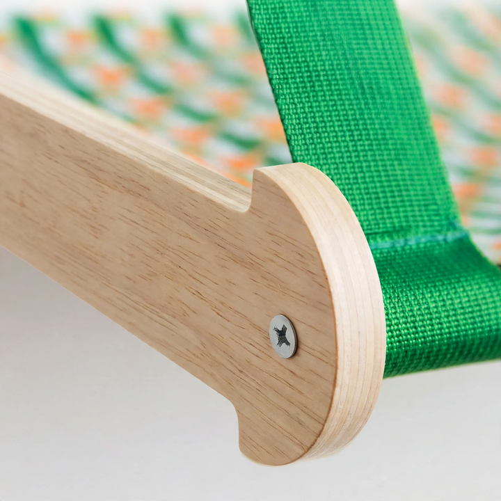 Hanging cat hammock with suction cup, handwoven, breathable