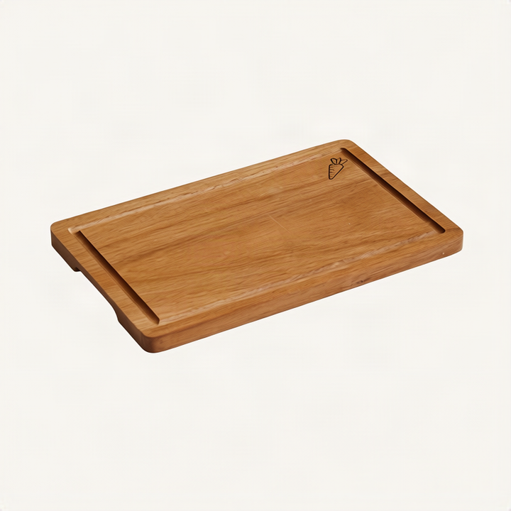 Wood cutting board, square, portable