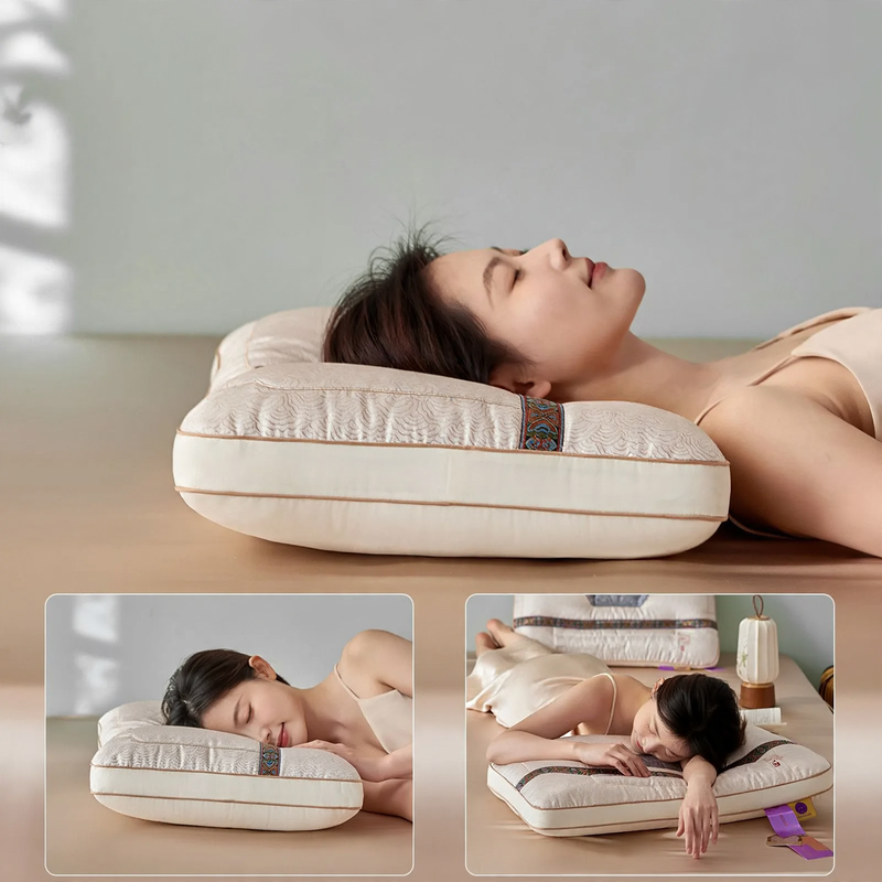 Neck support pillow with Lyocell cover