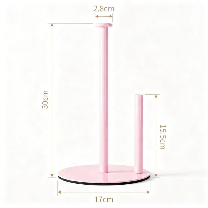 Stainless steel kitchen roll holder, double rod