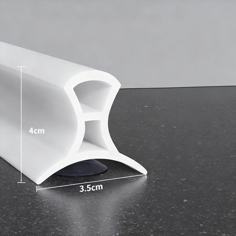 Silicone sealing strip for shower, adjustable