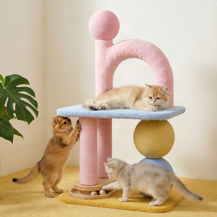 Sisal scratching barrel for cats