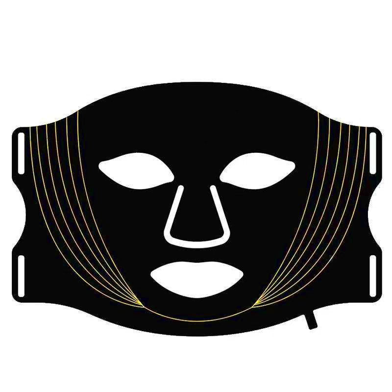 LED beauty mask made of silicone, 1000–1200 mAh