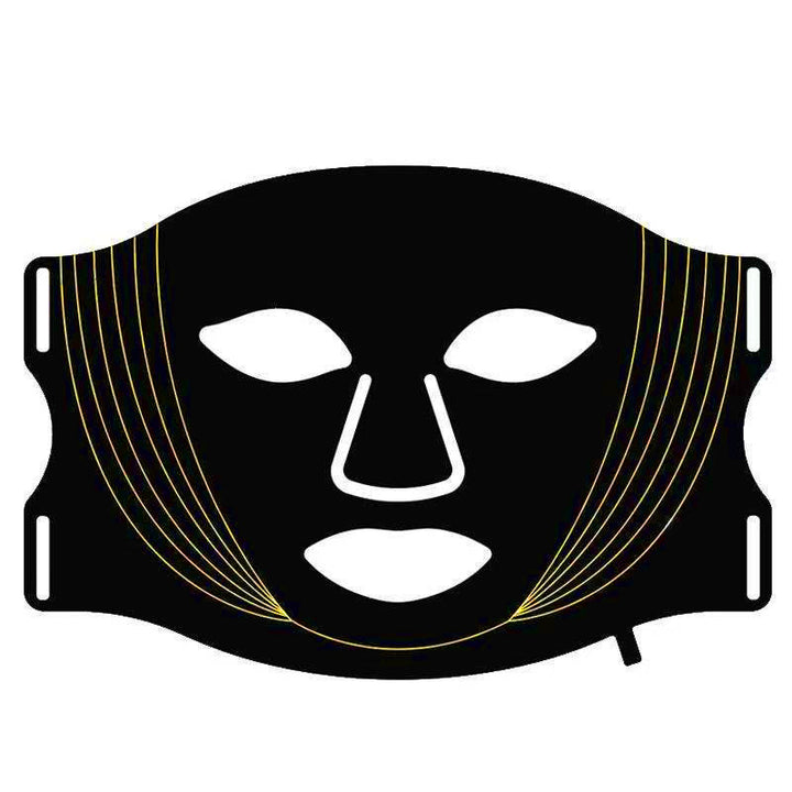 LED beauty mask made of silicone, 1000–1200 mAh