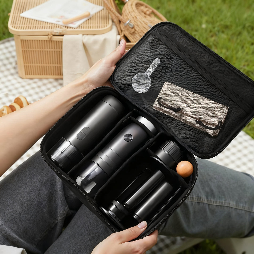 Espresso machine, portable, semi-automatic