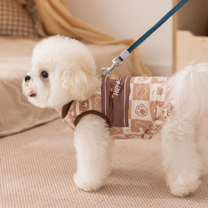 Padded warm vest for small dogs and cats