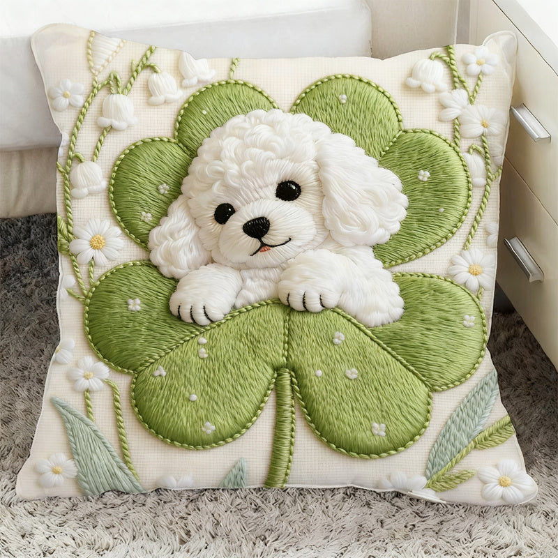 Decorative cushion with flock fabric, 40–45 cm