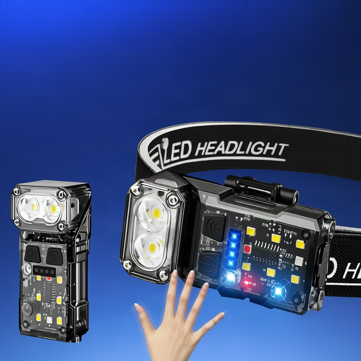 Portable USB flashlight with magnetic holder
