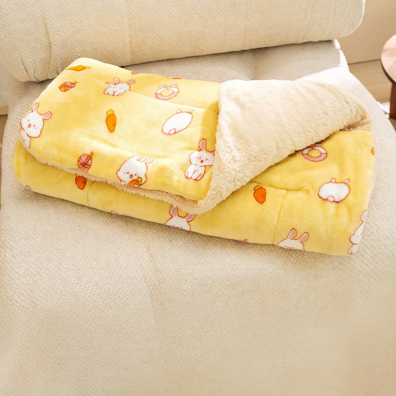 Pet wool blanket, check pattern, double-sided, sizes XS–2XL