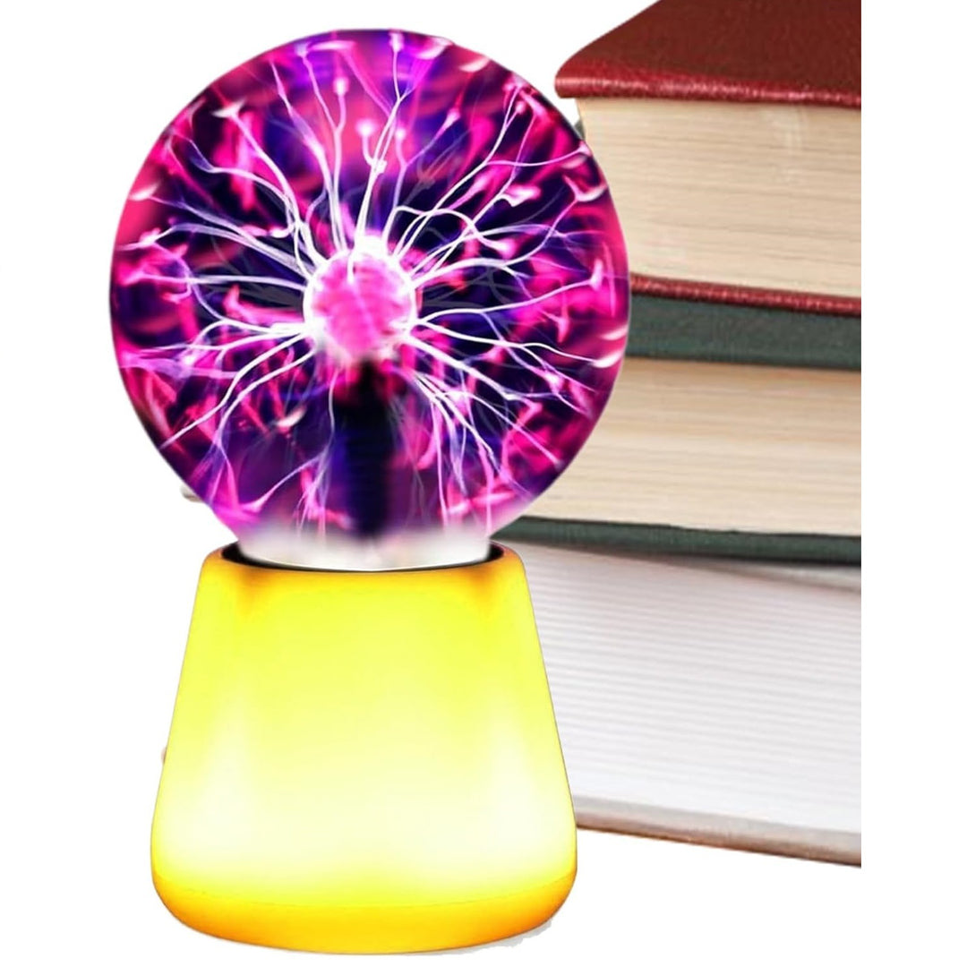 Plasma ball light with color change
