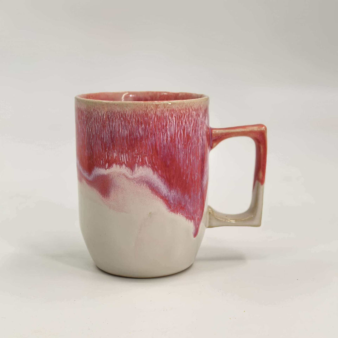 Ceramic coffee cup 346 ml with burning effect