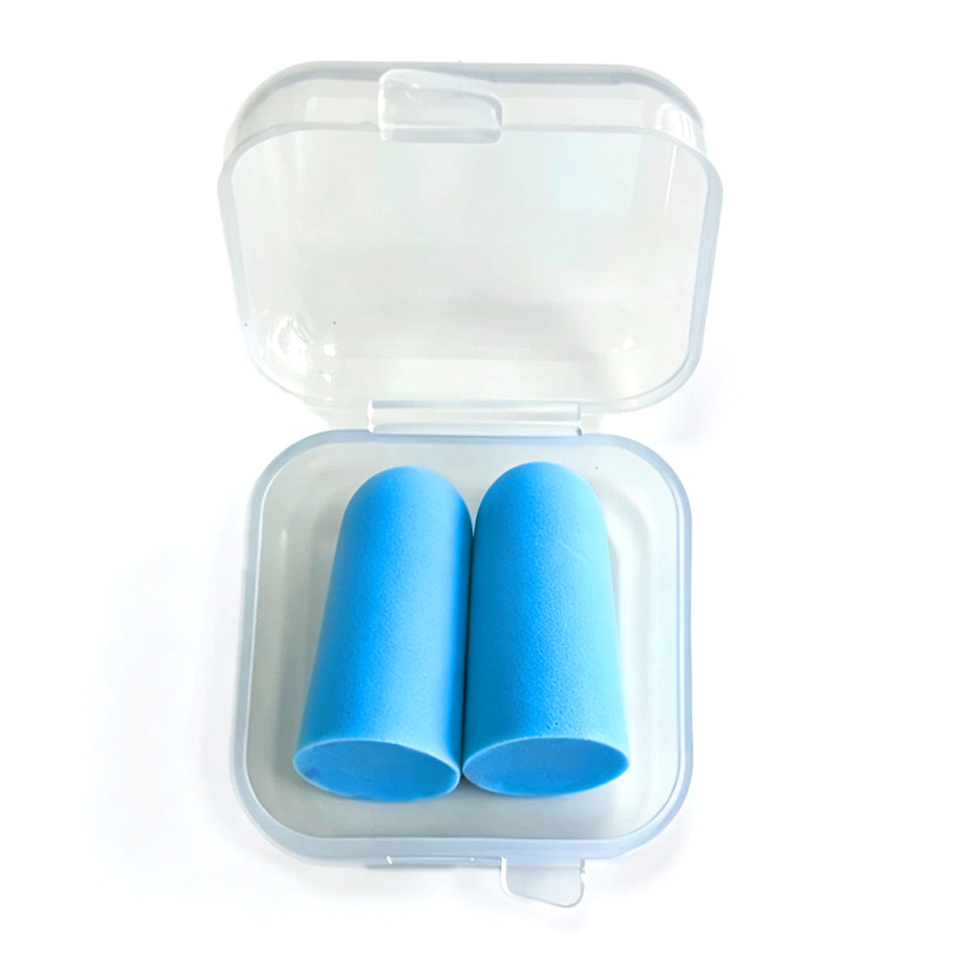 Foam ear plugs, spherical shape, 25×12 mm