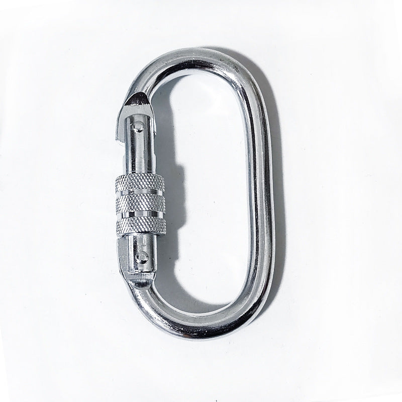 Safety carabiner made of carbon steel
