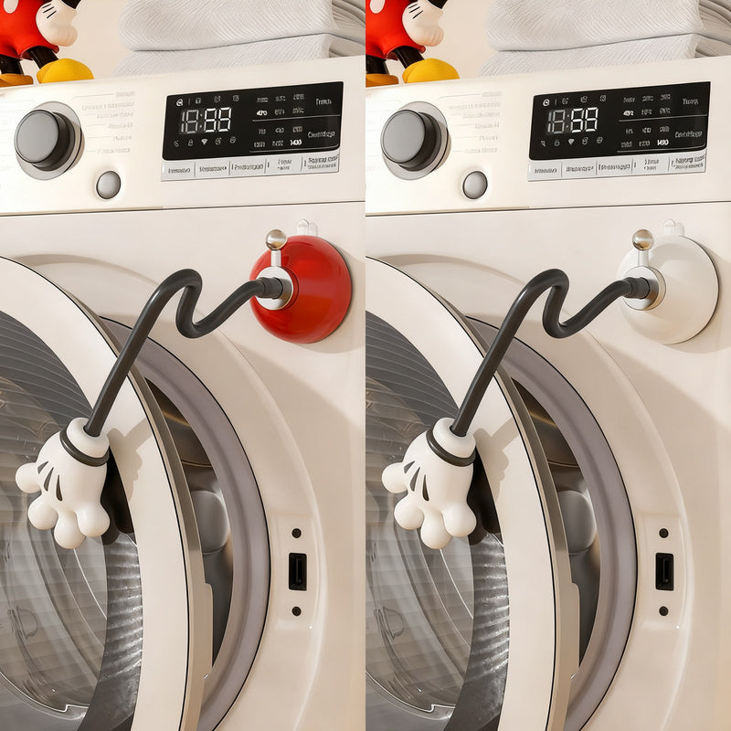 Magnetic ventilation holder for washing machines