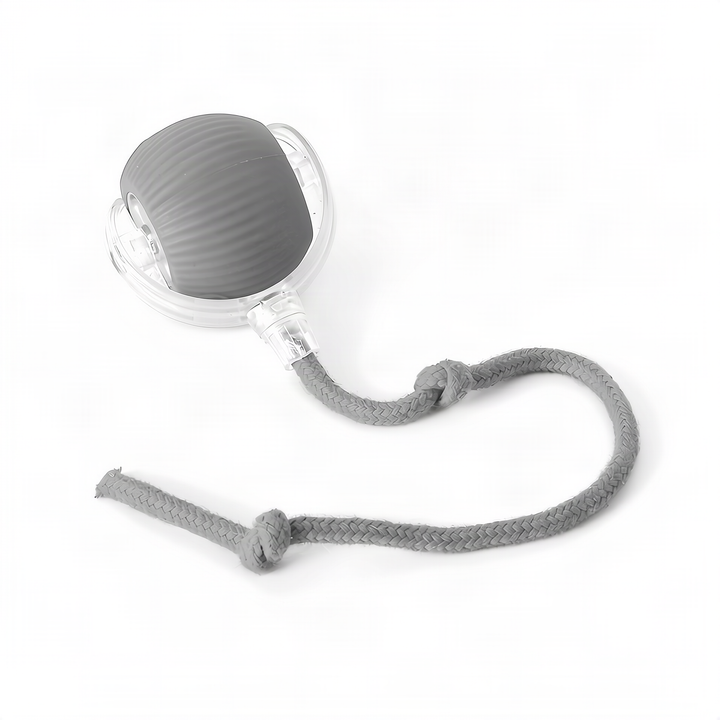 Interactive play ball for cats made of silicone