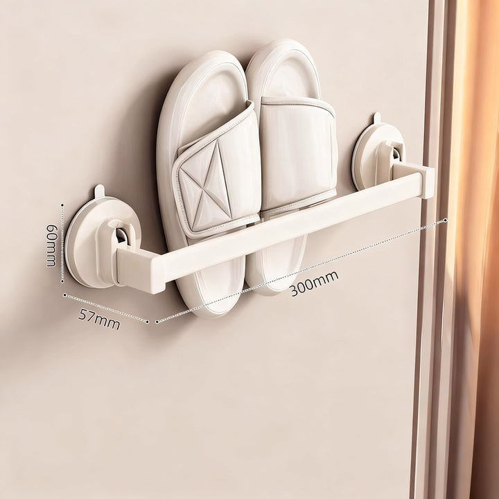 Bathroom slipper holder with suction cup, extendable