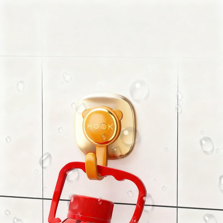 Self-adhesive wall hook, load-bearing