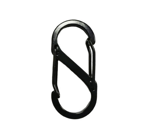 Safety carabiner made of carbon steel