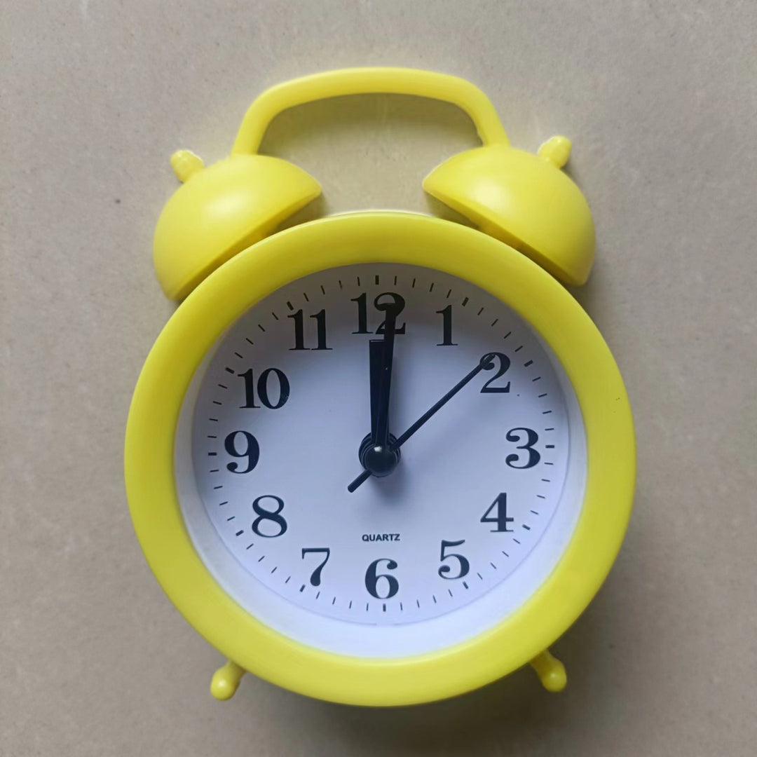 Alarm clock with hands and digital display, 4 cm thickness