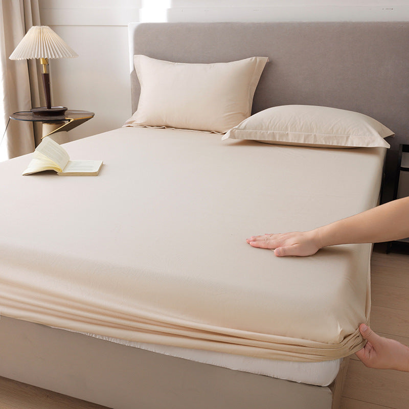 Cotton fitted sheet set, 1.2 m, solid colors