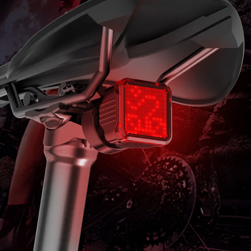 Bicycle tail light with brake indicator