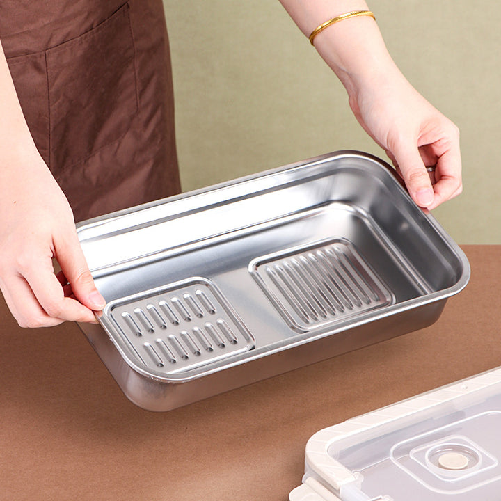 Stainless steel food storage container, 2.51 L