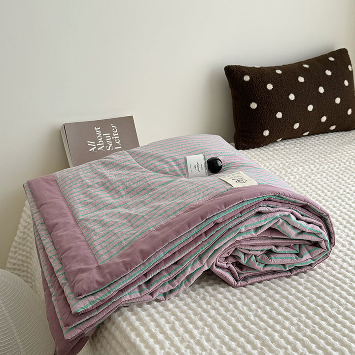 Summer duvet made of cotton, machine washable