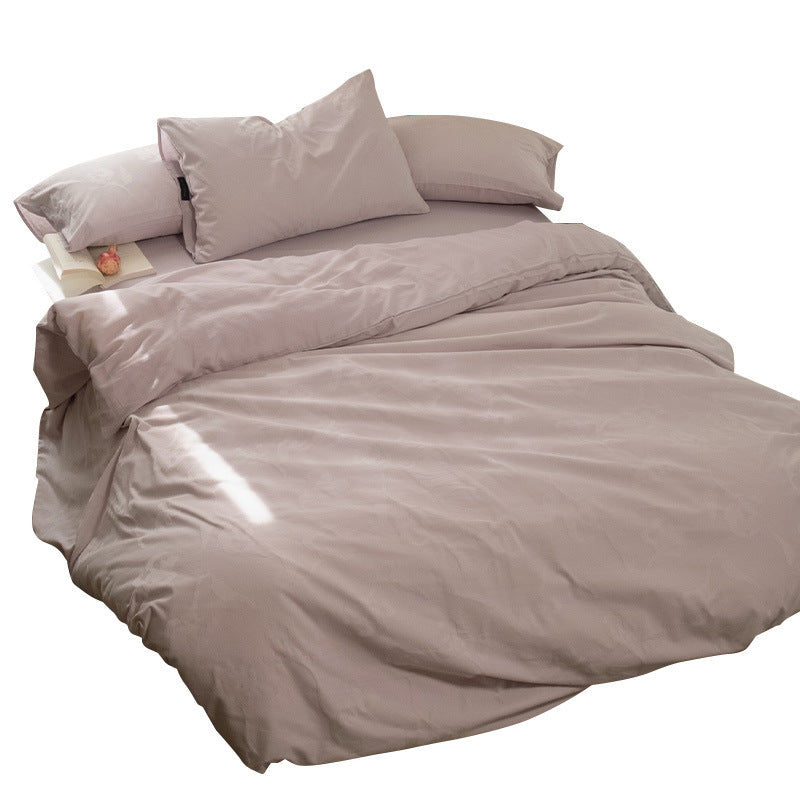 Cotton bedding set with jacquard pattern