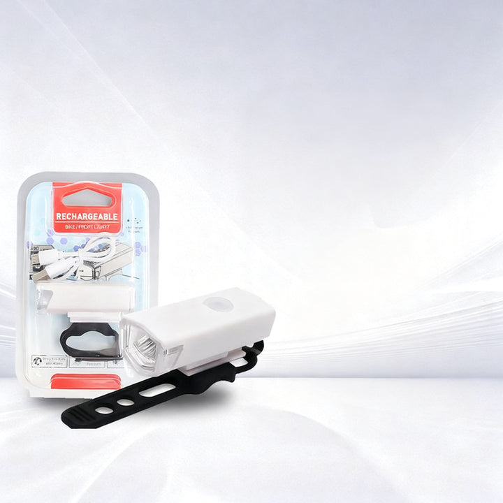 Bicycle light set, USB rechargeable, waterproof