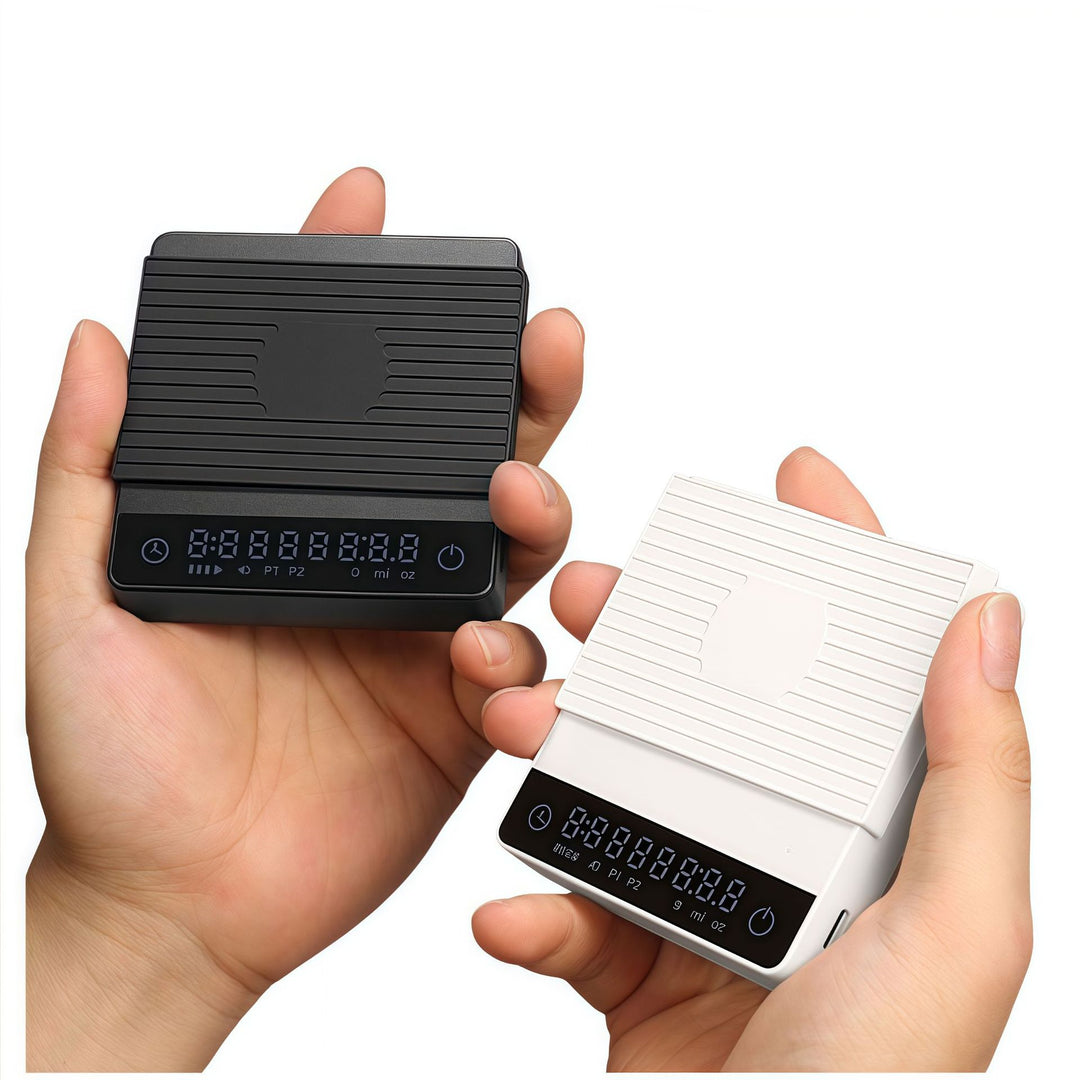 Electronic espresso scale with timer