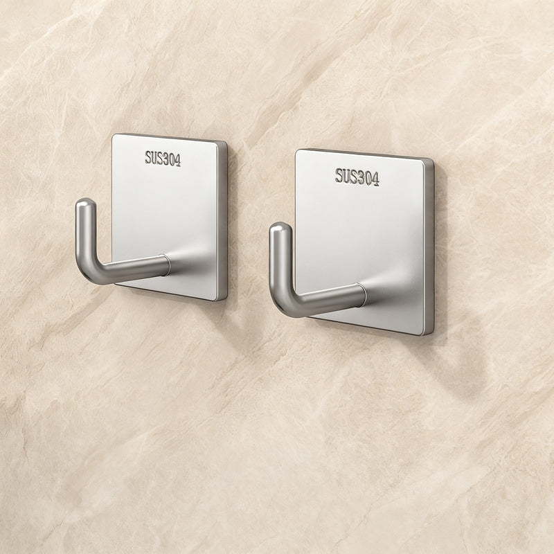 Stainless steel adhesive hooks with strong hold