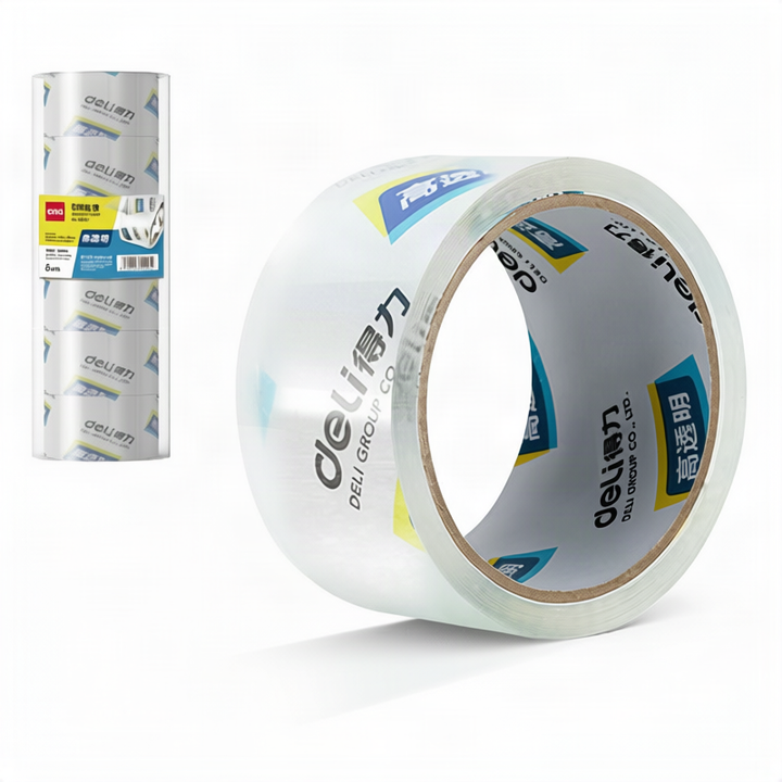 Transparent tape for packaging