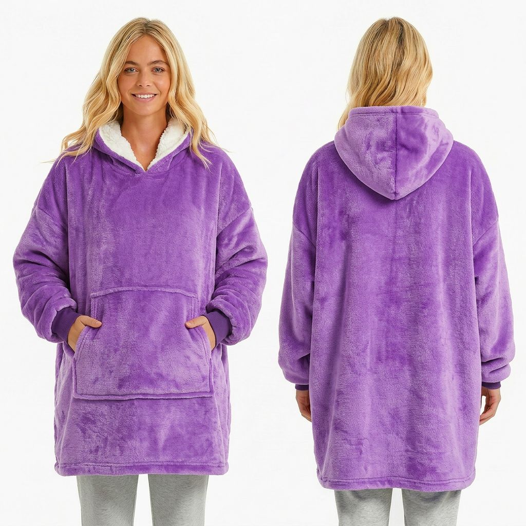 Portable blanket made of fleece, 350 g/m²