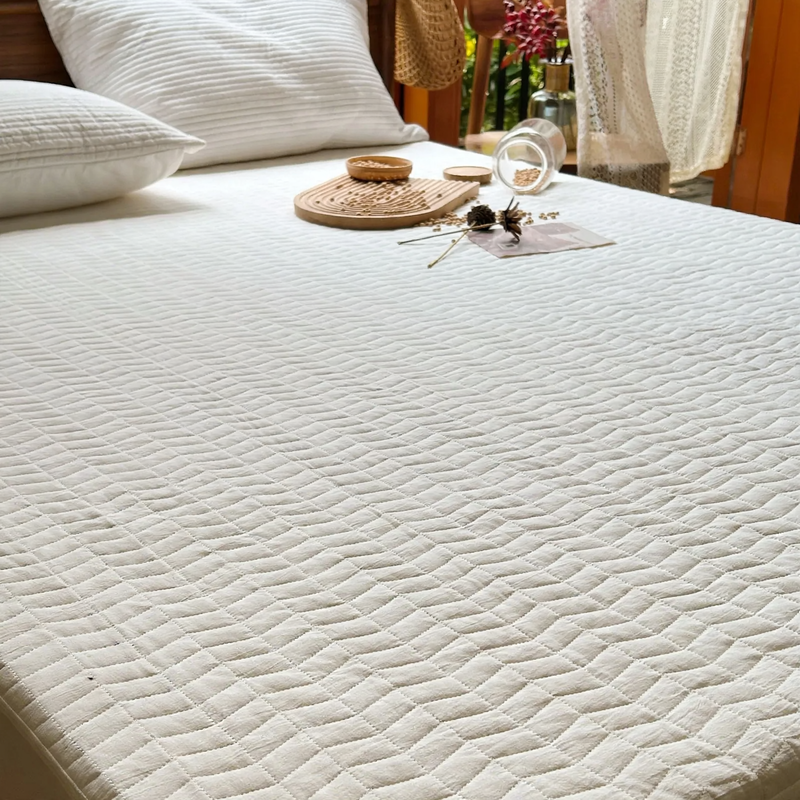 Cotton fitted sheet, 360° all-round protection