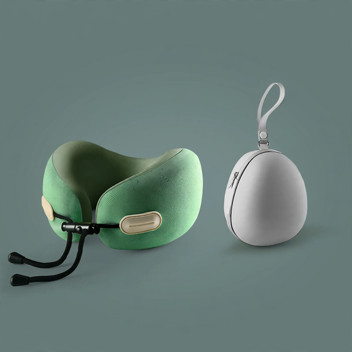 Memory foam neck support pillow with pocket