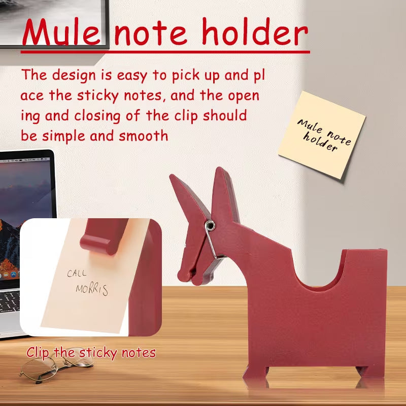 Donkey note holder made of plastic, model SL0003